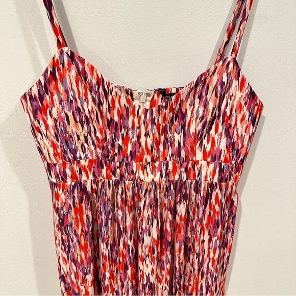 Felicity & Coco Pink & Purple Maxi Dress Smocked Elastic Back - Picture 3 of 7